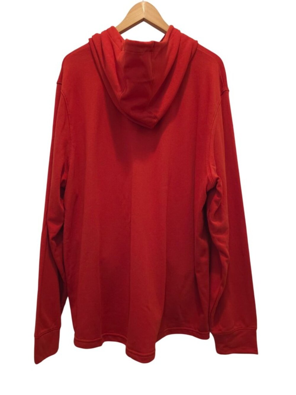 NWD Under Armour UA Rival Terry Full-Zip Red Loose Fit Hoodie Red Mens 2XL - Picture 2 of 8